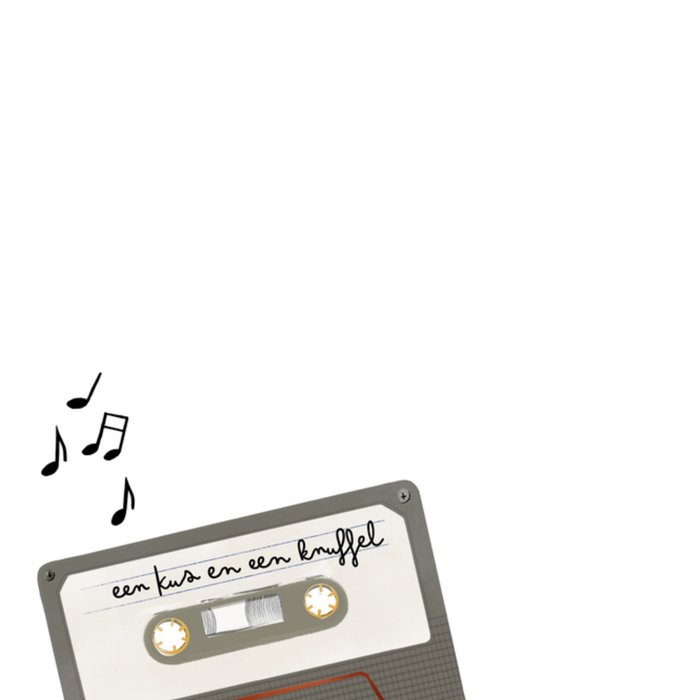 Fishuals | Vaderdagkaart | Retro muziek cassettebandjes