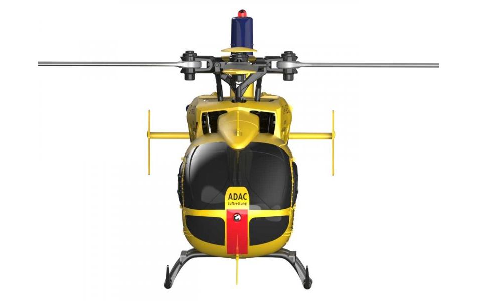Helikopter EC135 ADAC 4-Kanal, 6G, RTF<br>Kleiner Singlerotor EC135 Hubschrauber in ADAC Lackierung mit 6G Gyro