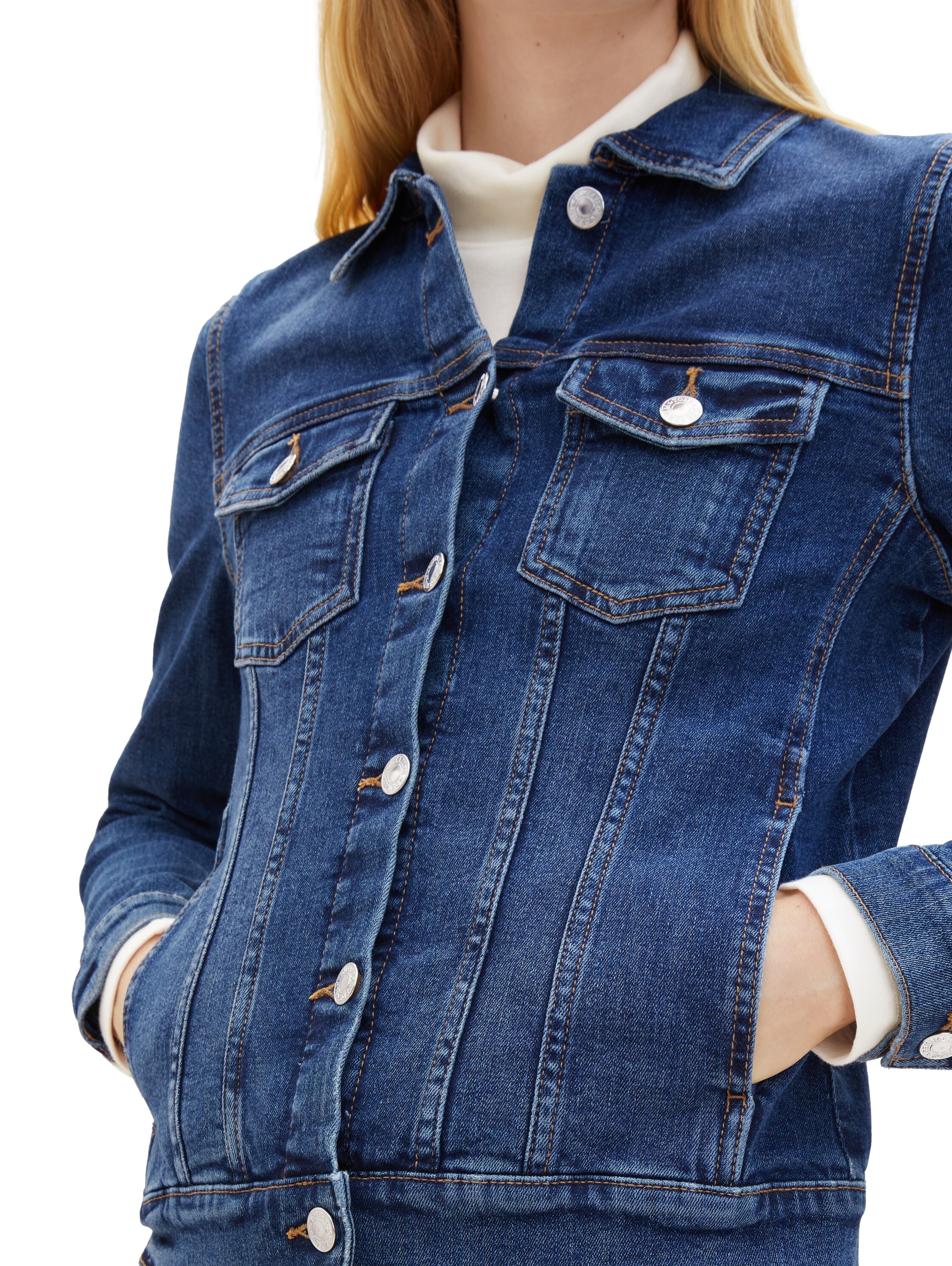 TOM TAILOR Denim Jeansjacke im klassischen Look und mit Stretch