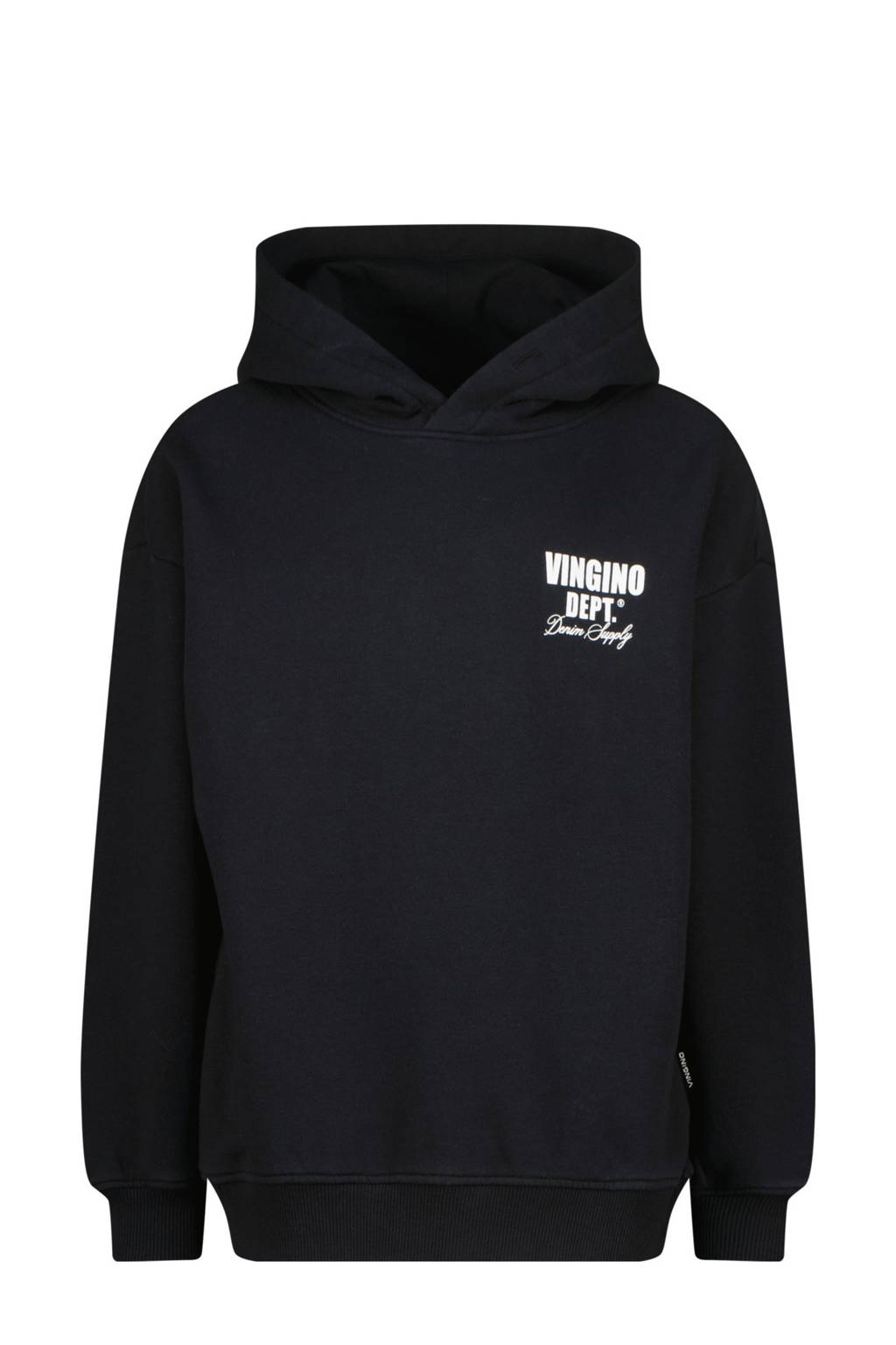 Vingino hoodie Nashed met printopdruk zwart