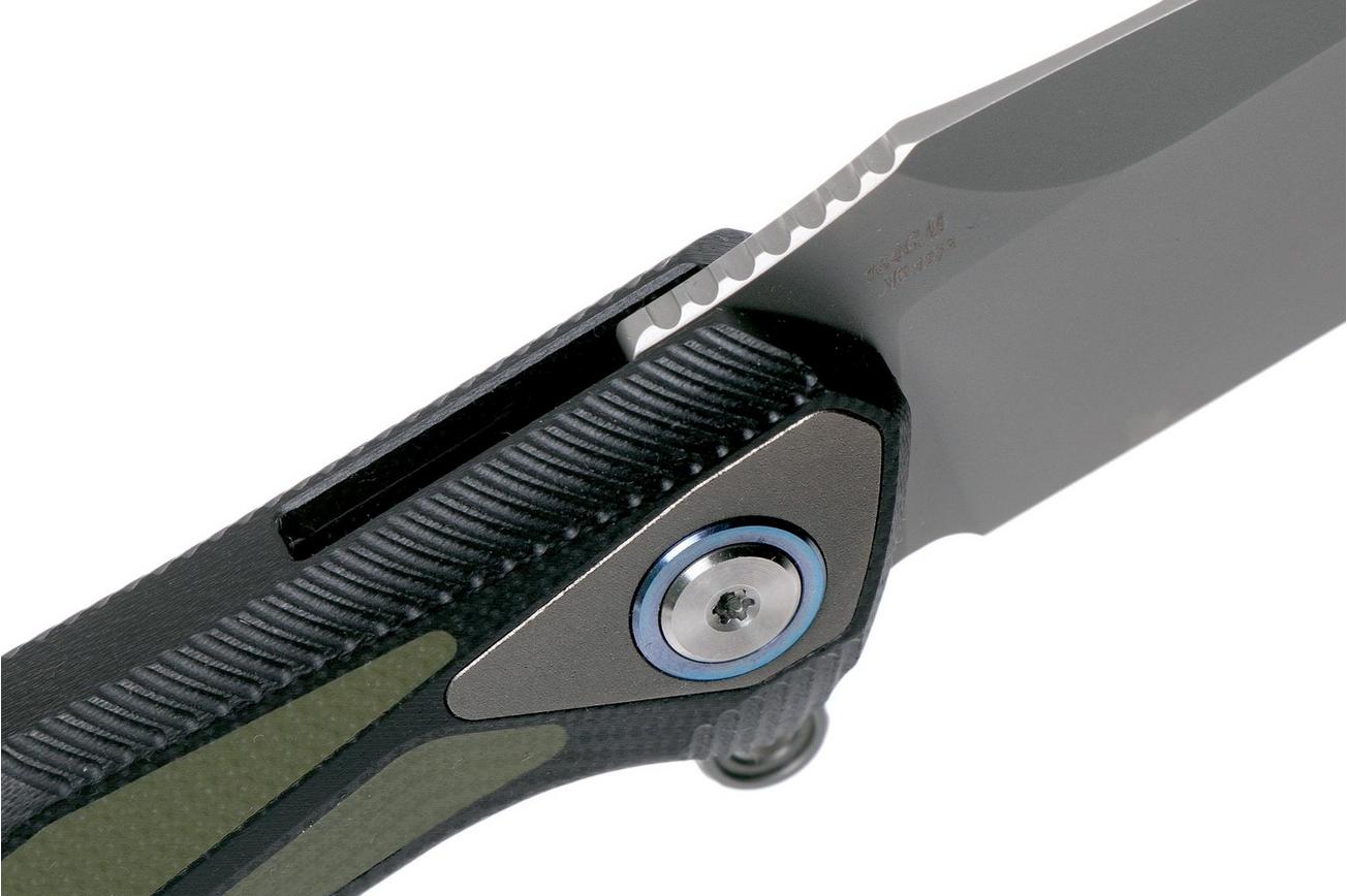 Rike Knife Tulay Black-Green zakmes