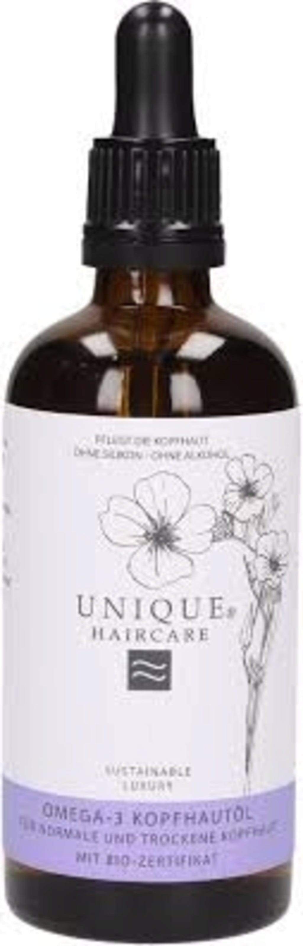 Unique Beauty  Haarpflege Omega-3 Kopfhaut- & Haaröl Bio, 100 ml