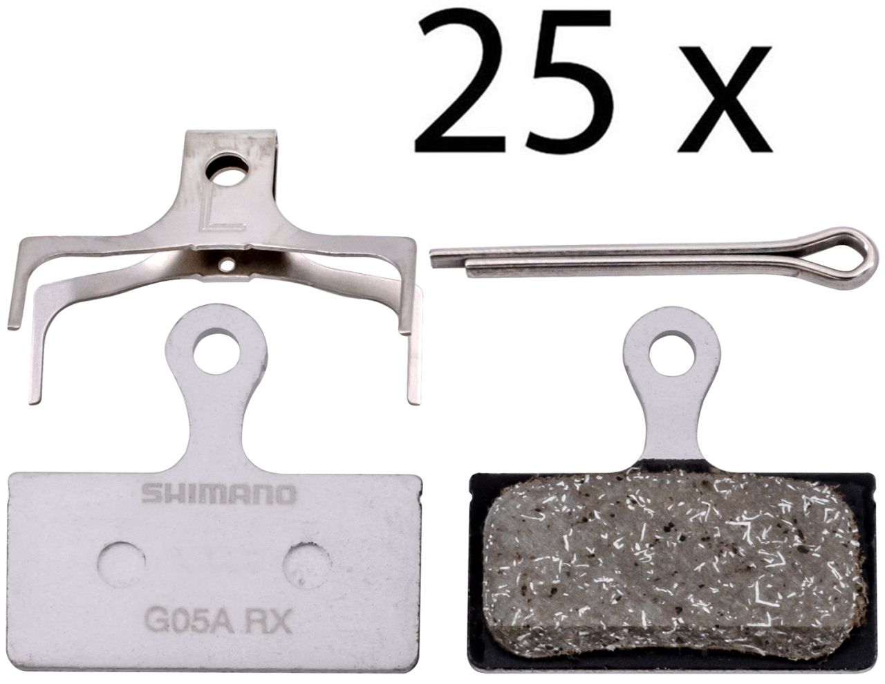 Shimano G05A-RX Resin Disc Beläge (25er Werkstattverpackung) kaufen | Bike-Discount
