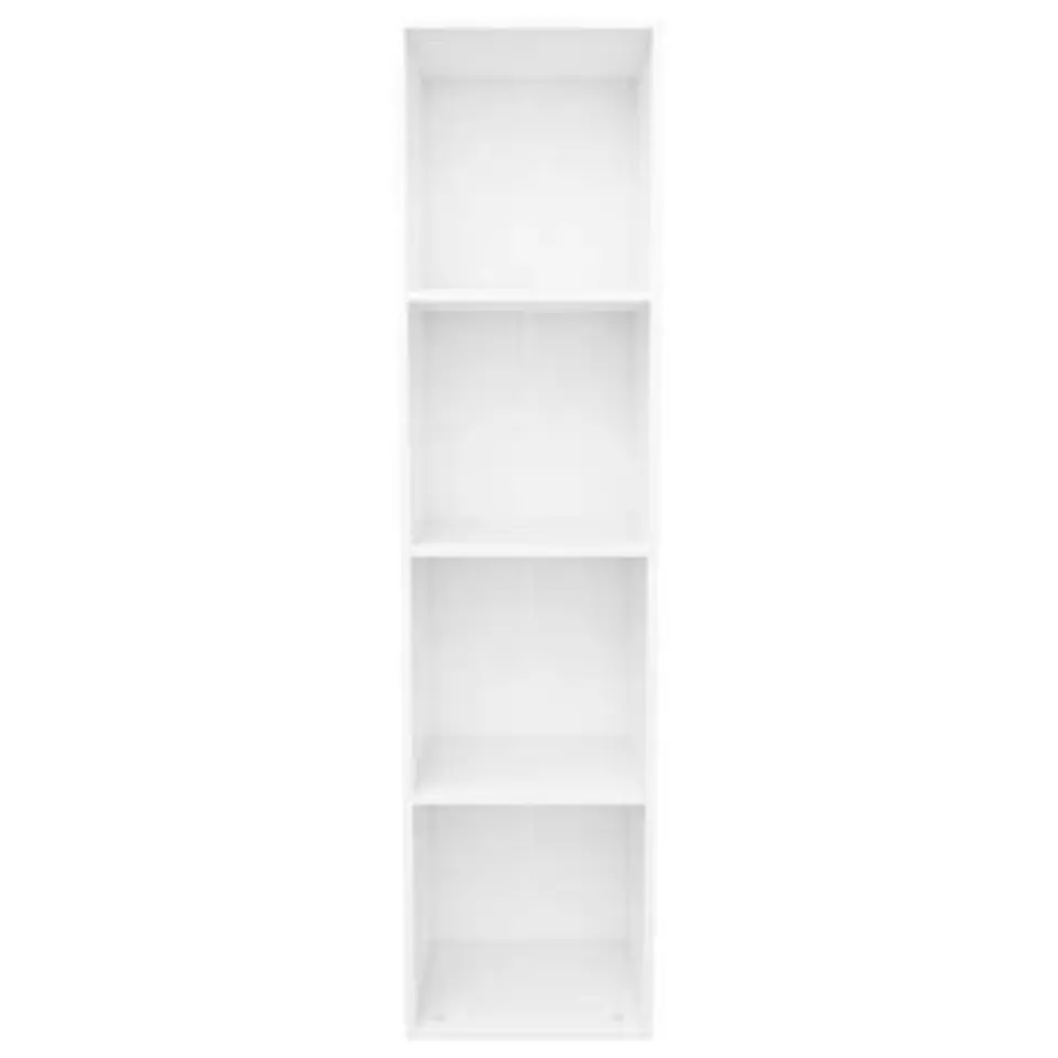 vidaXL - Boekenkast - Wit - Bewerkt hout - 36 x 30 x 143 cm