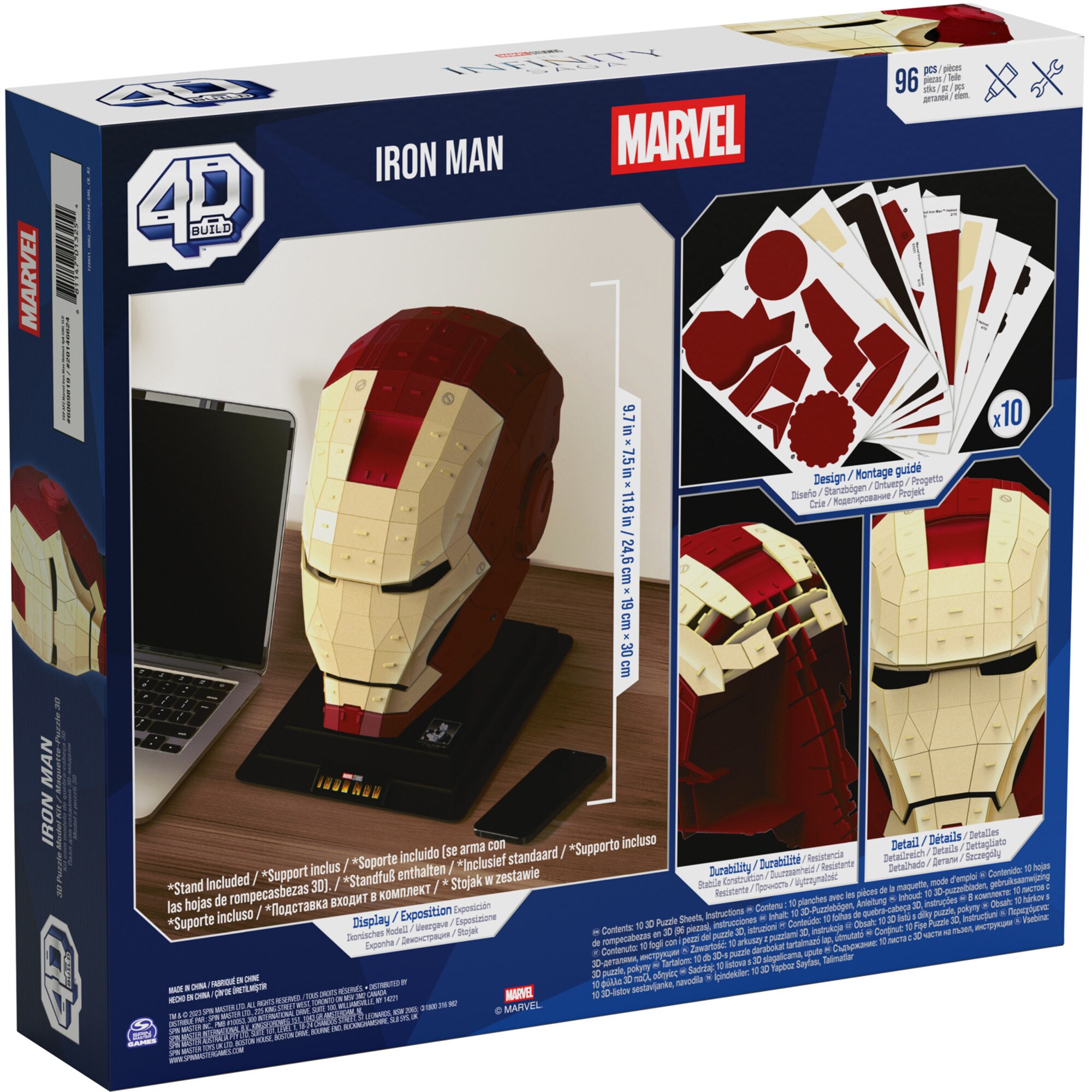 Spin Master Modellbau 4D Build - Marvel Iron Man-Helm