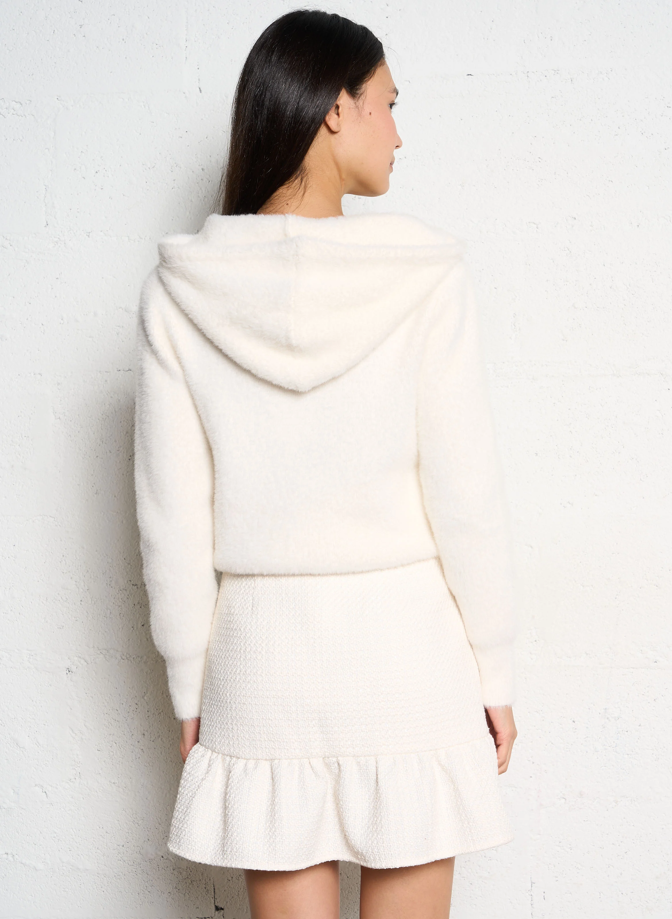 MCAP - Pull droit à capuche | Beige