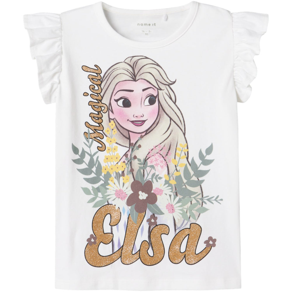 Køb Name It Bright White Abla Frozen T-Shirt