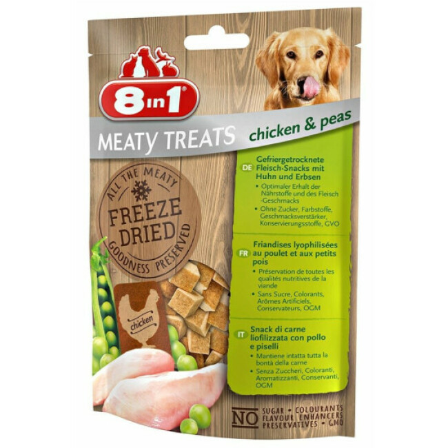 Friandises pour chien sans céréales Freeze Dried 8in1