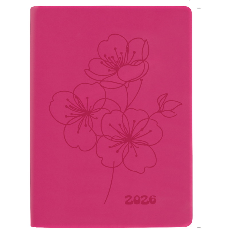 Biella Agenda 2026 Memento Ladytimer, 1 Woche / 2 Seiten, rosa