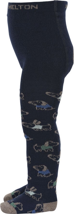 Melton Dog fun tights Peacoat blue