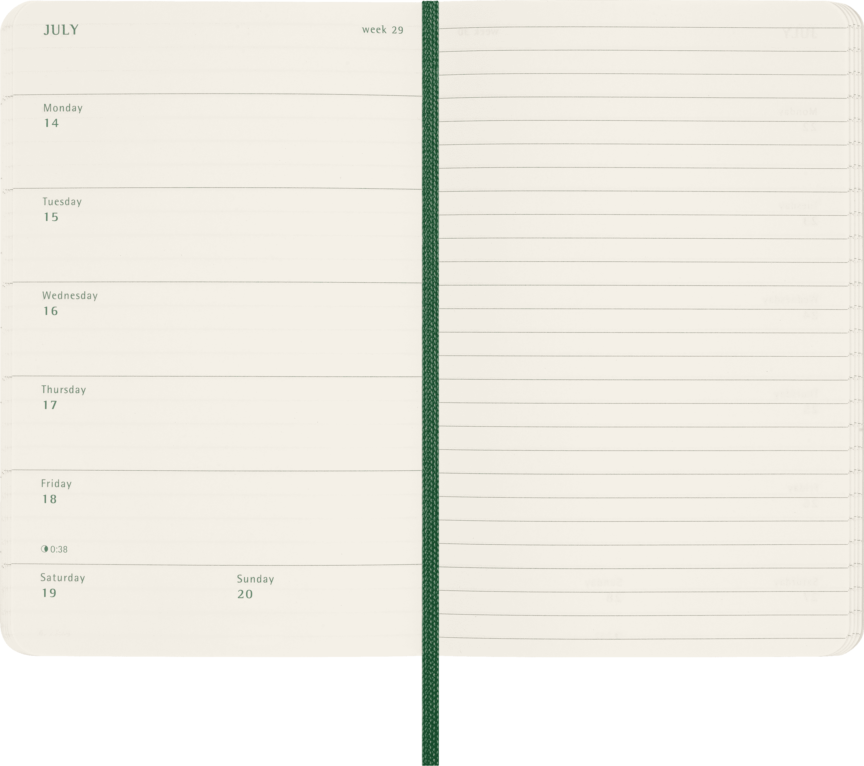 Classic Planner 2025 Pocket Weekly, soft cover, 12 months