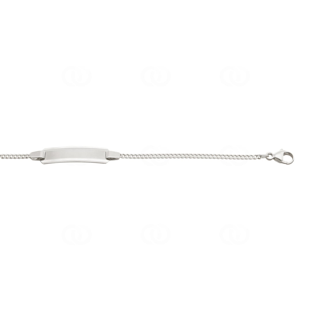 Gravurarmband / ID-Bracelet 750/18 K Weissgold 1.7 mm