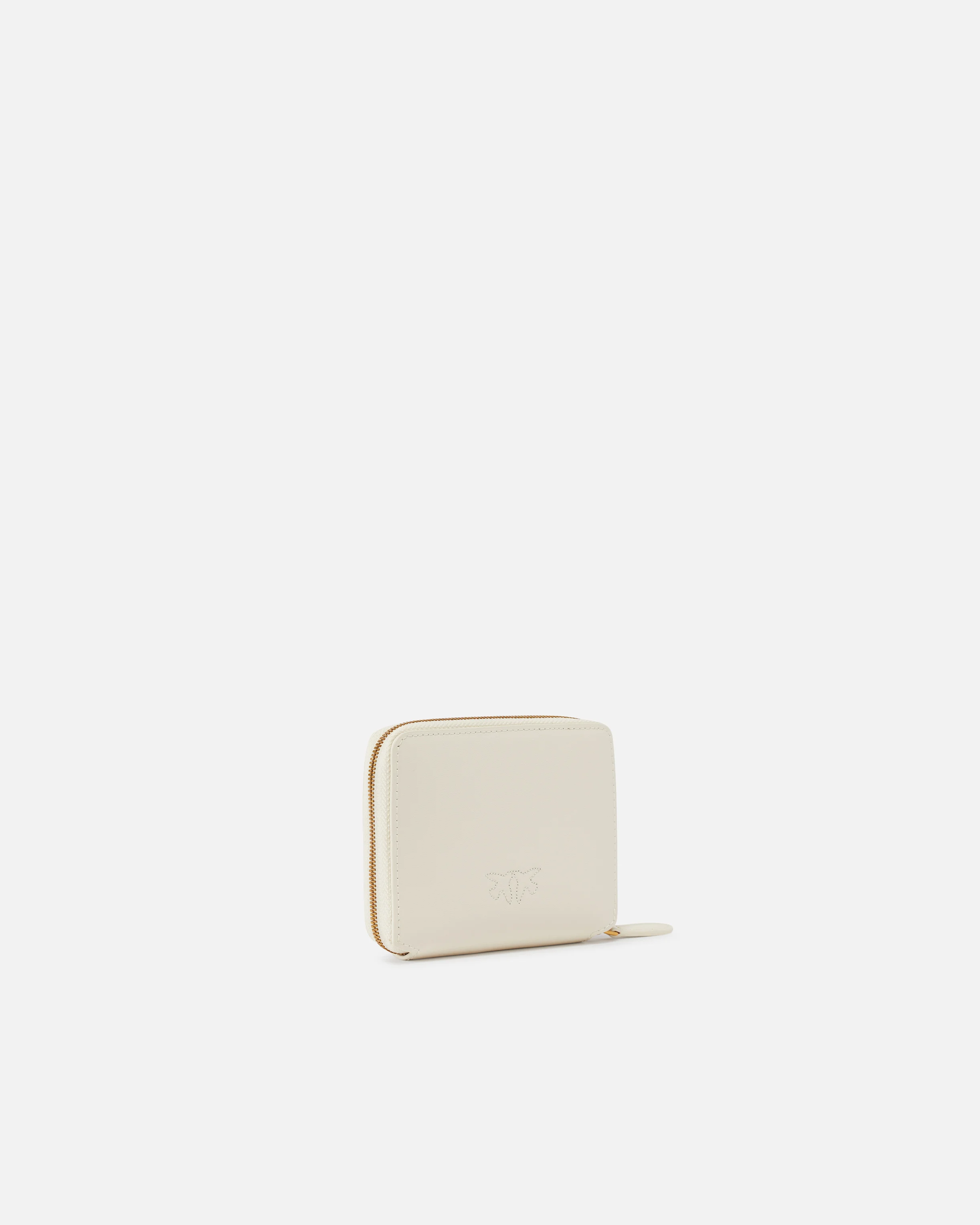 CARRÉ - Portefeuille carré à contour zippé | Blanc