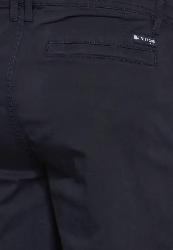 Basic Twill Chino Shorts - deep blue