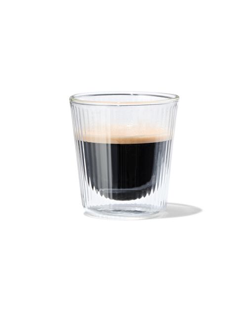 verre à double paroi ligne relief 150ml