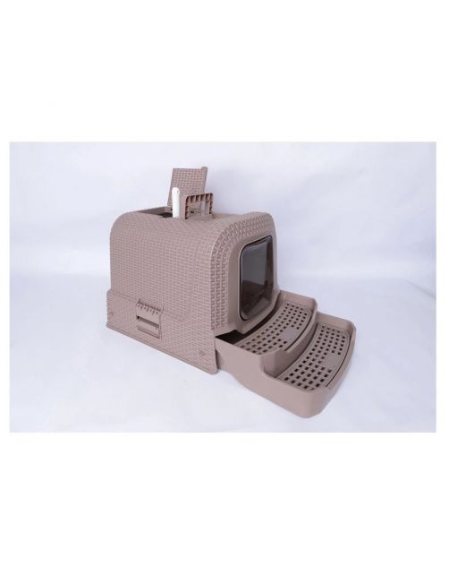 Adori Kattentoilet Rattan 69x42x41 cm - Kattenbak
