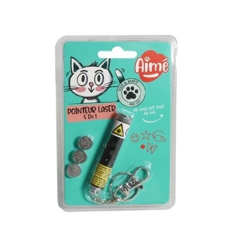 Brinquedo ponteiro laser AIME 5 em 1 para gatos