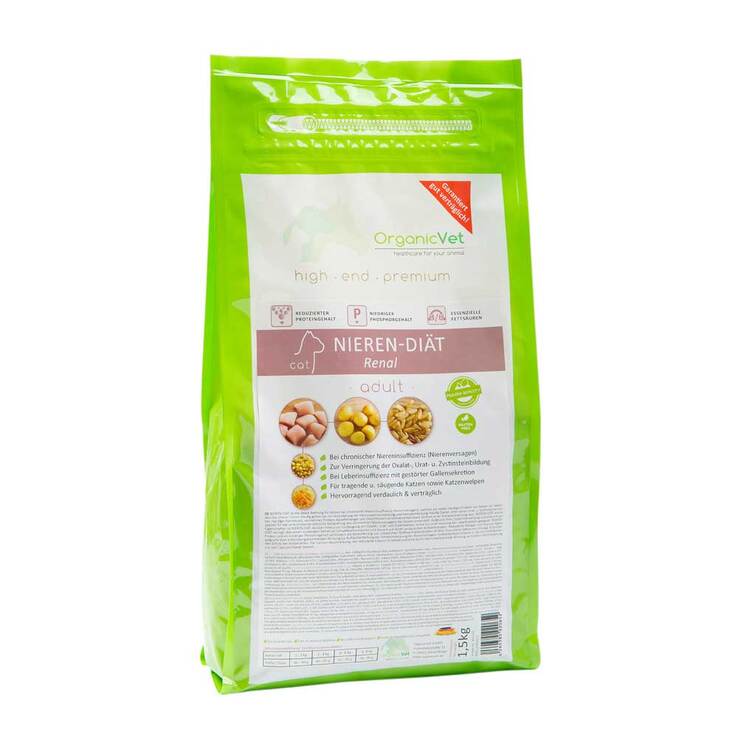 Organicvet Katze Trockennahrung Nieren-Diät, 1.5 kg