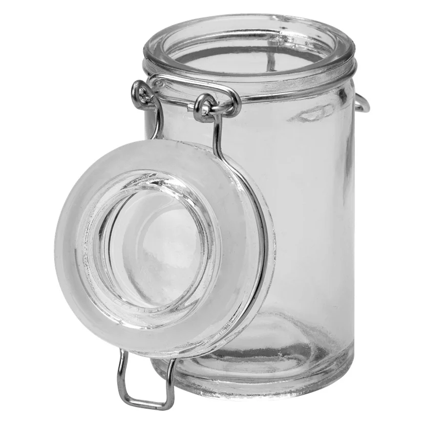 Glasskrukke med knepplokk 65 ml