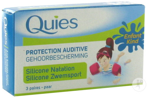 Quies Protection Auditive Silicone Natation Enfant 3 Paires