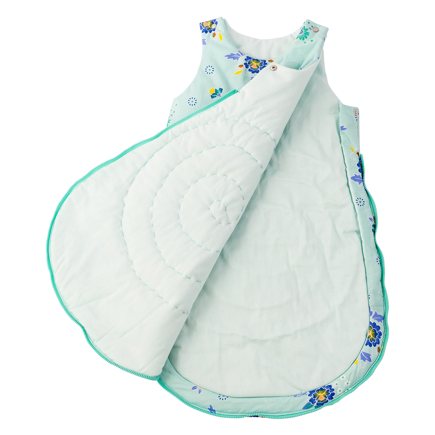 Gigoteuse imprimé fleuri en coton| Bleu
