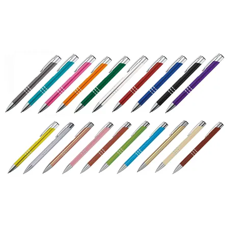 Macma 20 Kugelschreiber aus Metall / 20 verschiedene Farben