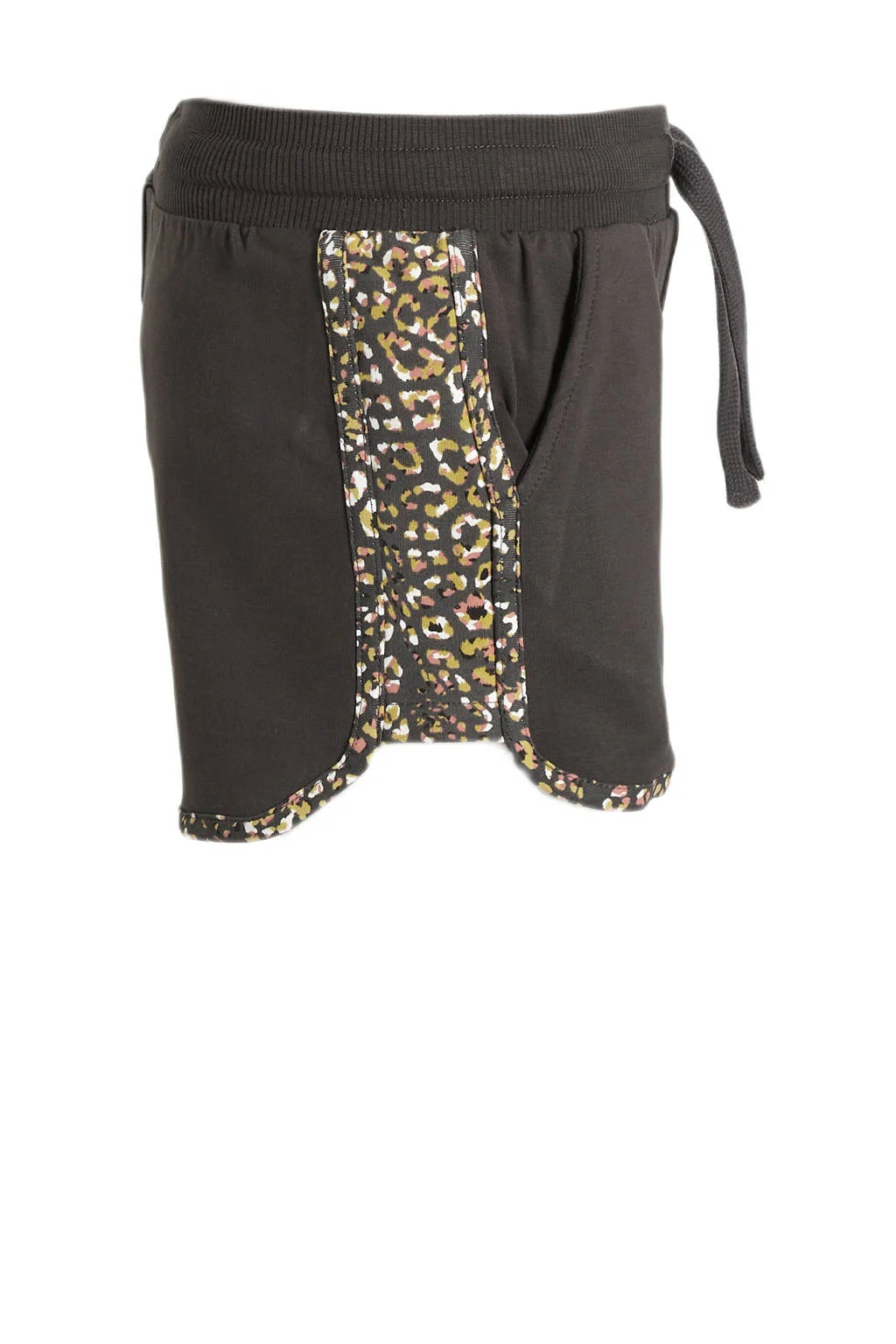 Orange Stars sweatshort Phylicia met panterprint donkergrijs
