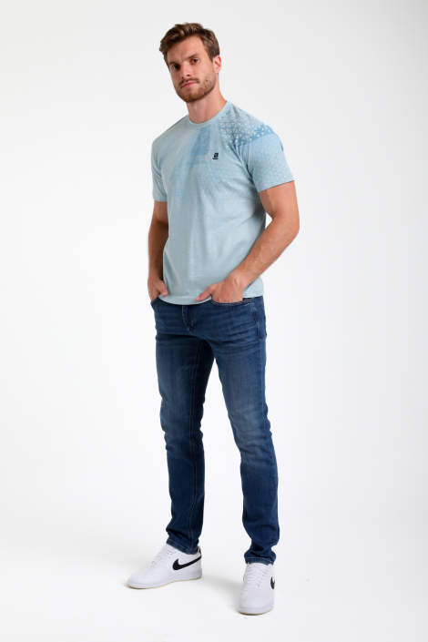 Gabbiano blauwe heren t-shirt
