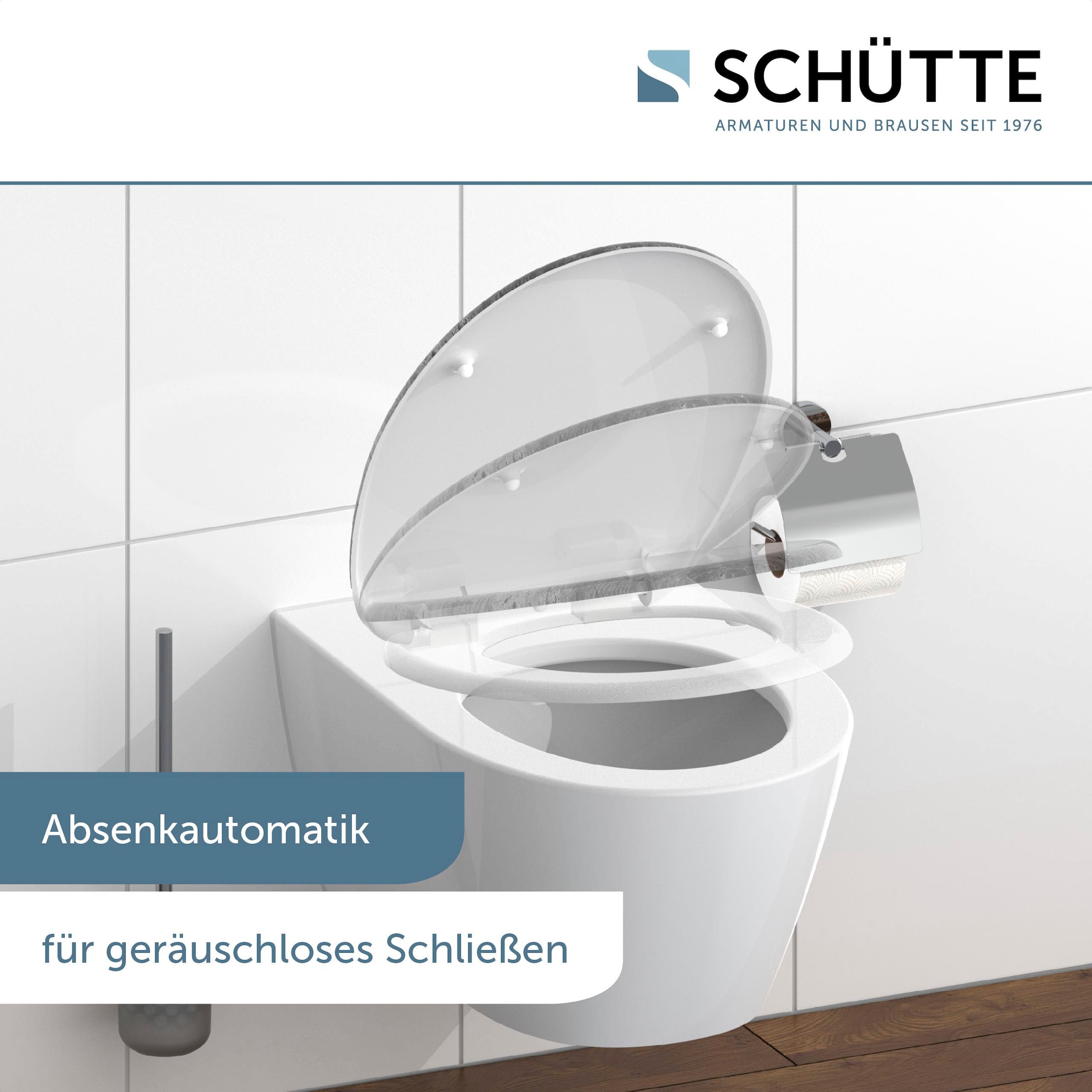 Schütte WC-Sitz »Industrial Grey« Duroplast, mit Absenkautomatik