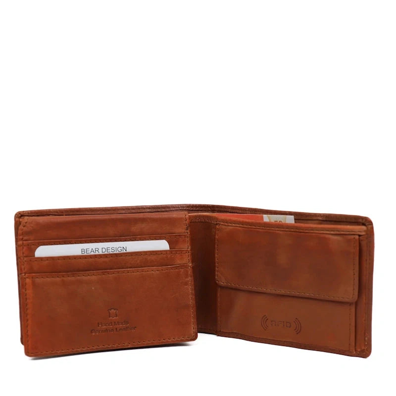 Bear Design Billfold Joep Cognac