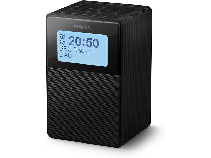 Philips DAB  Radio TAR5100/10 Schwarz Wasserdichter Digitalradio-Wecker mit Bluetooth und DAB /FM