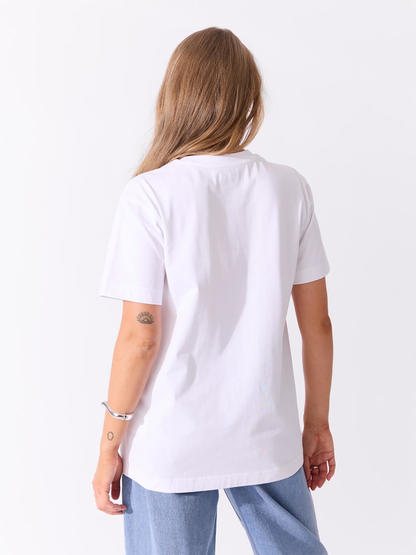 Gabby long t-skjorte Bright White