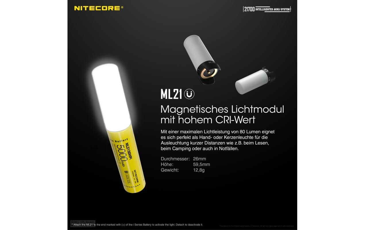 Campinglampe NL2150HPi Akku-Set 3 -in-1Taschenlampe