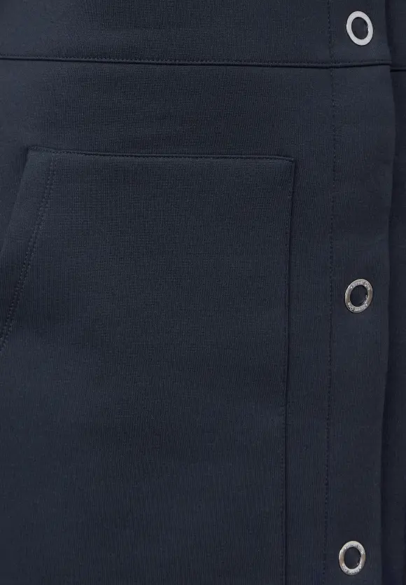Softe Doubleface Jacke - gravity blue