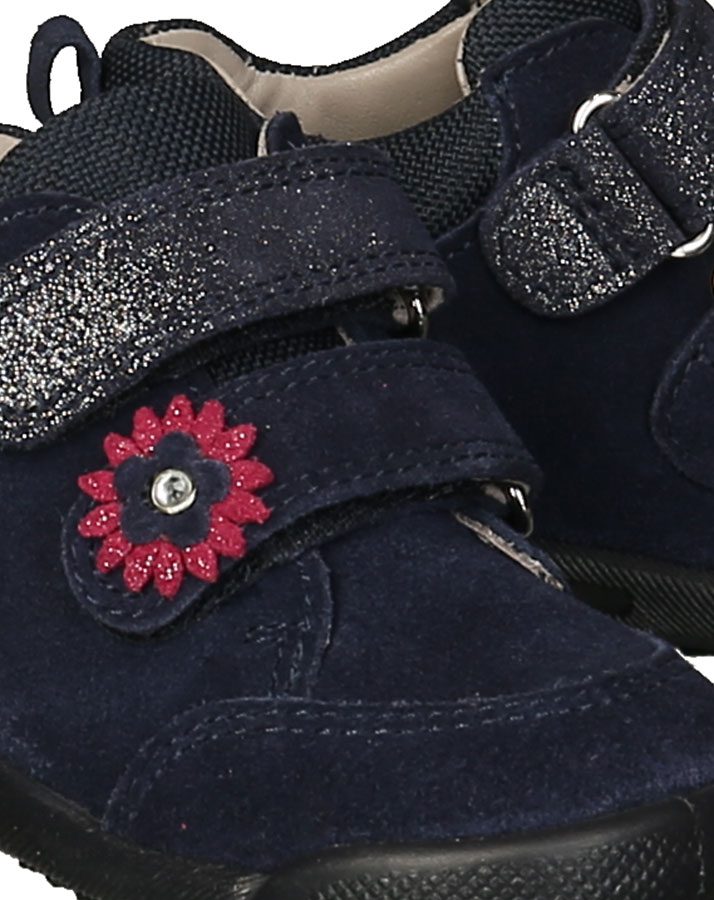 Klett-Lauflernschuhe AVRILE MINI in dunkelblau/pink