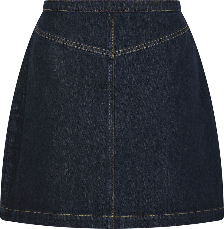 Neo Noir Gabani Denim Skirt Dark blue