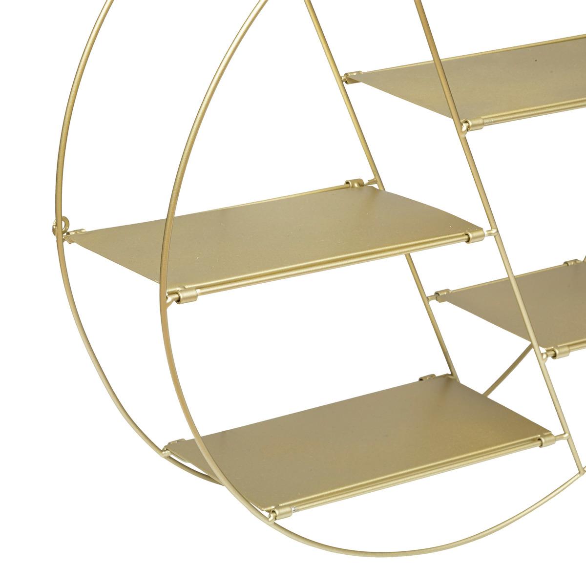 ETAGERE METAL ROND LARA OR D.50CM