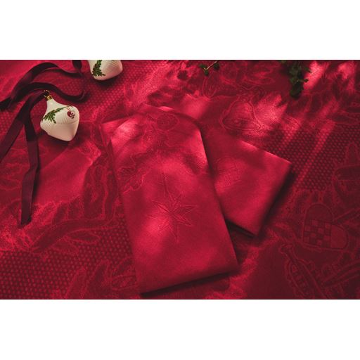 Royal Copenhagen Stjerne Riflet Jul Dug, Red, 145x270 cm