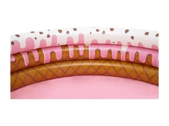 Piscine pataugeoire 3 anneaux gonflables ronde - Sundae Funday - 160 x 38 cm