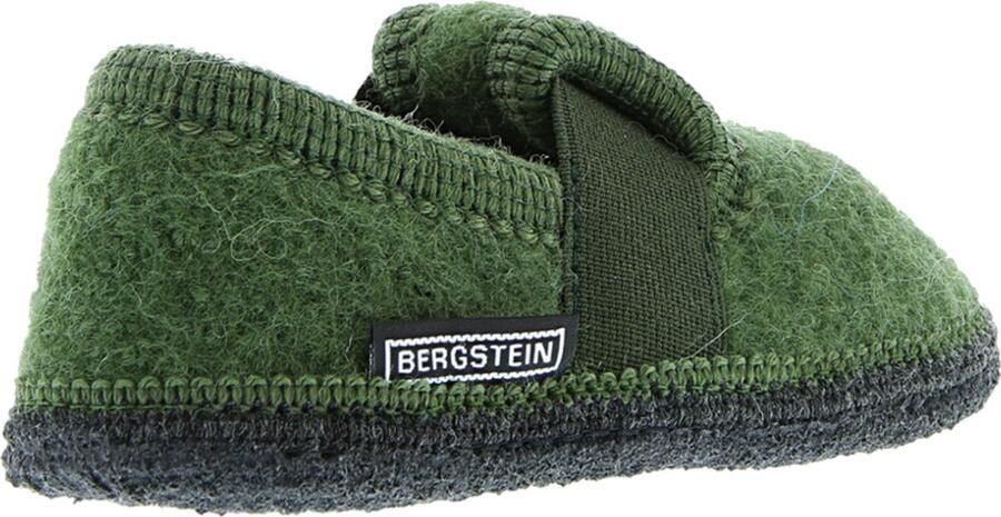 Bergstein kids pantoffels Groen Wol Effen 24