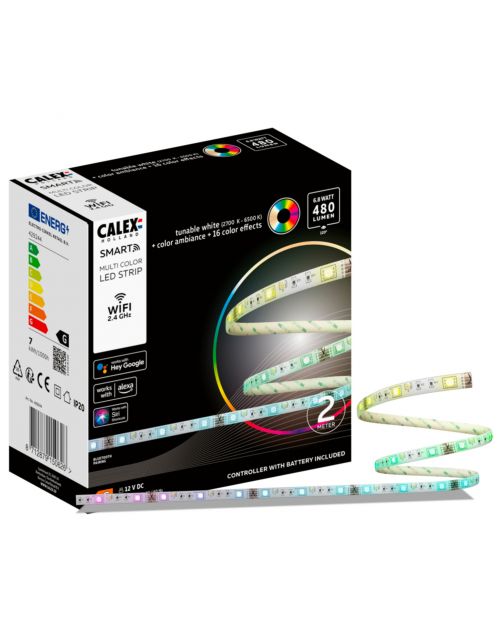 Calex Smart Led Strip - Lichtbron - 2 m