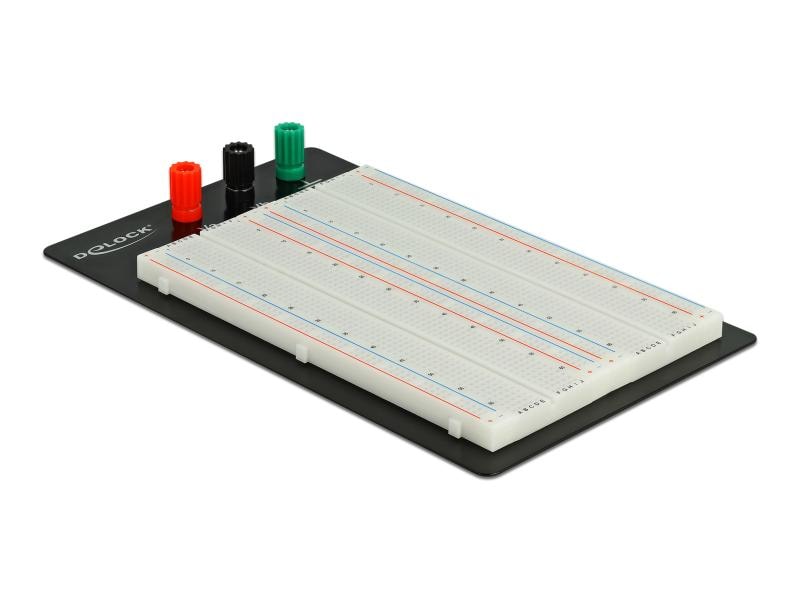 Delock Breadboard 1260/400 Kontakte Delock Experimentier-Steckbrett mit Bodenplatte 1260/400 Kontakte