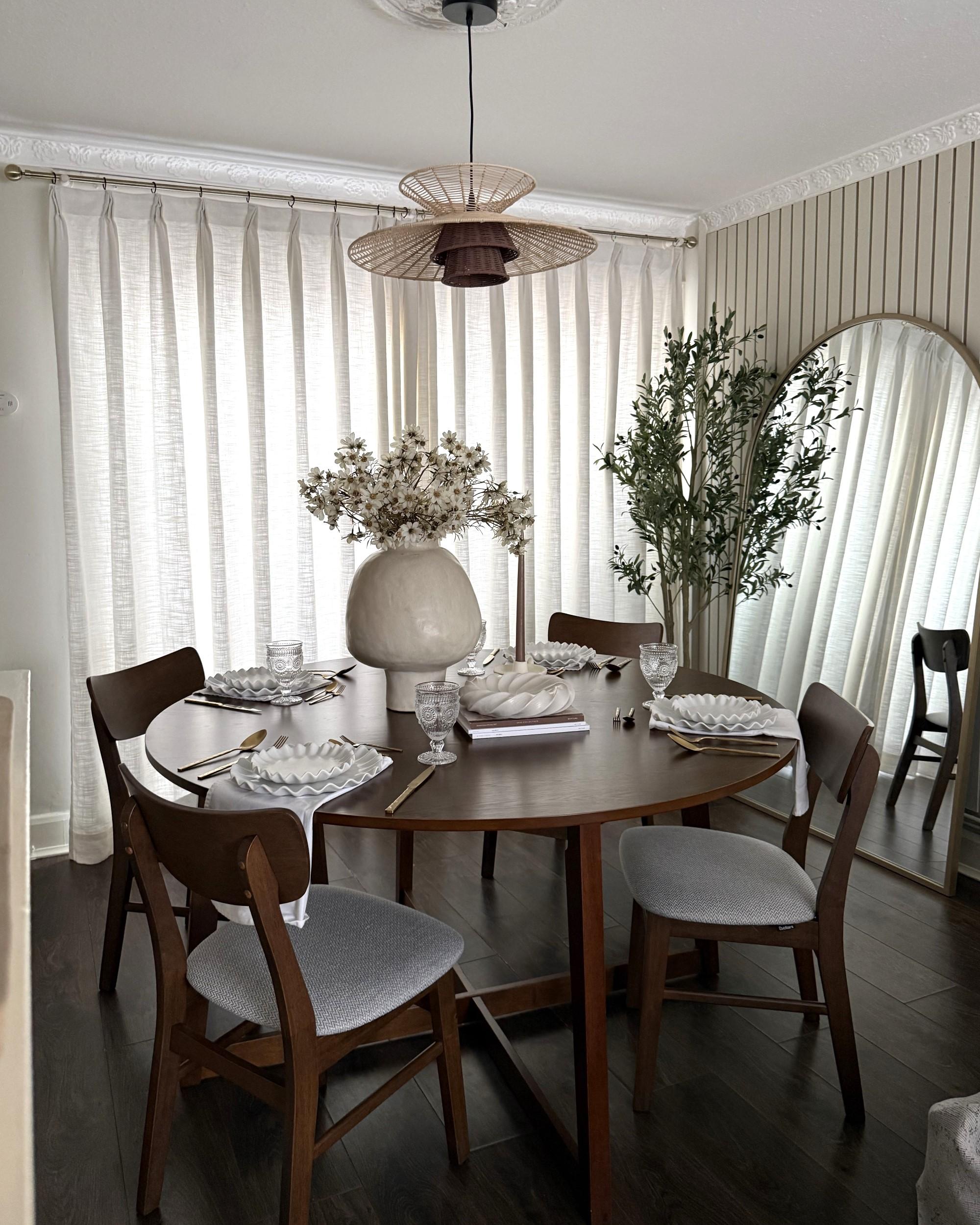 Eettafel WAIPORI Donker eikenhout 140 cm 140 cm
