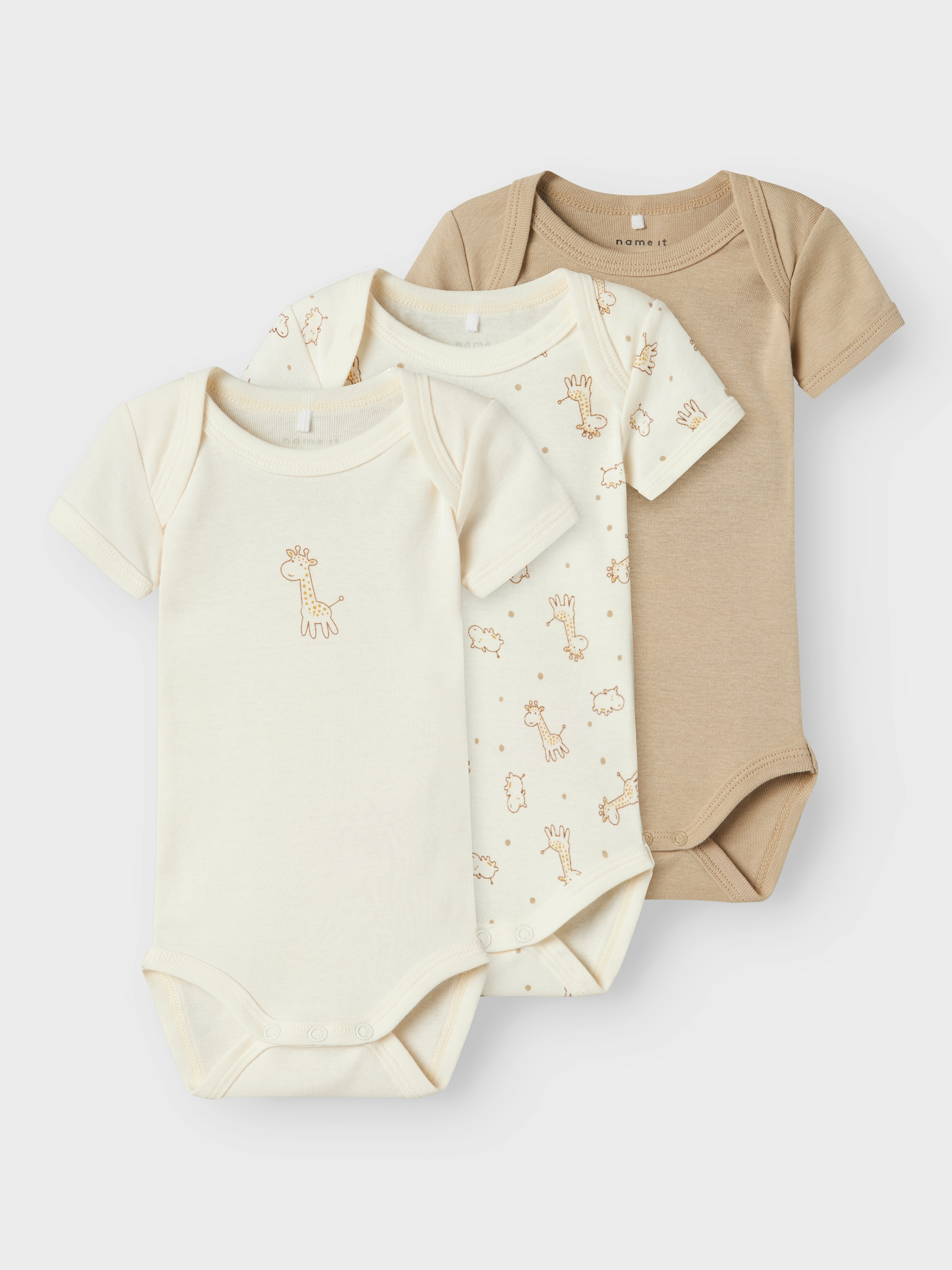 Name It Body »NBNBODY 3P SS JET STREAM GIRAFFE NOOS«, 3 Stk.