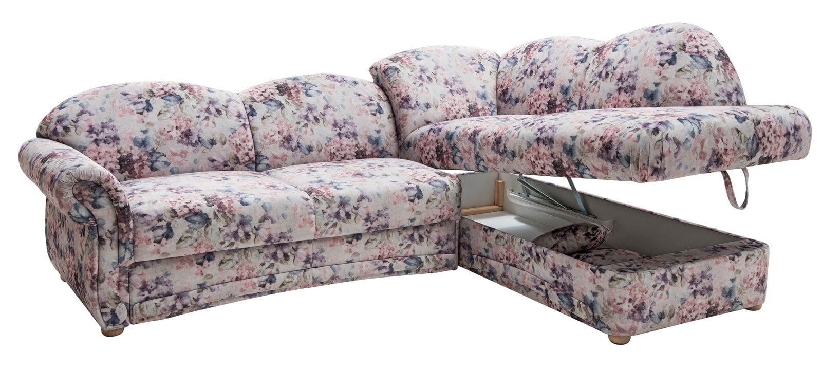 Garnitur Barcelona Stoffbezug Kop/Matte Blume Vintage 259x186 cm