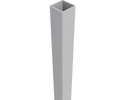 GroJa aluminium paal inclusief Novara/Belfort EV1 schroefdop, 6 x 6 x 190 cm, geanodiseerd aluminium