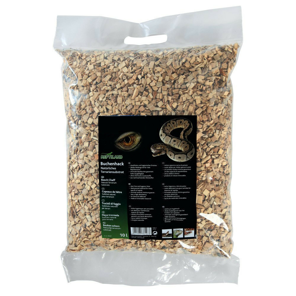Copeaux de hêtre 10 litres substrat naturel terrarium pour reptiles