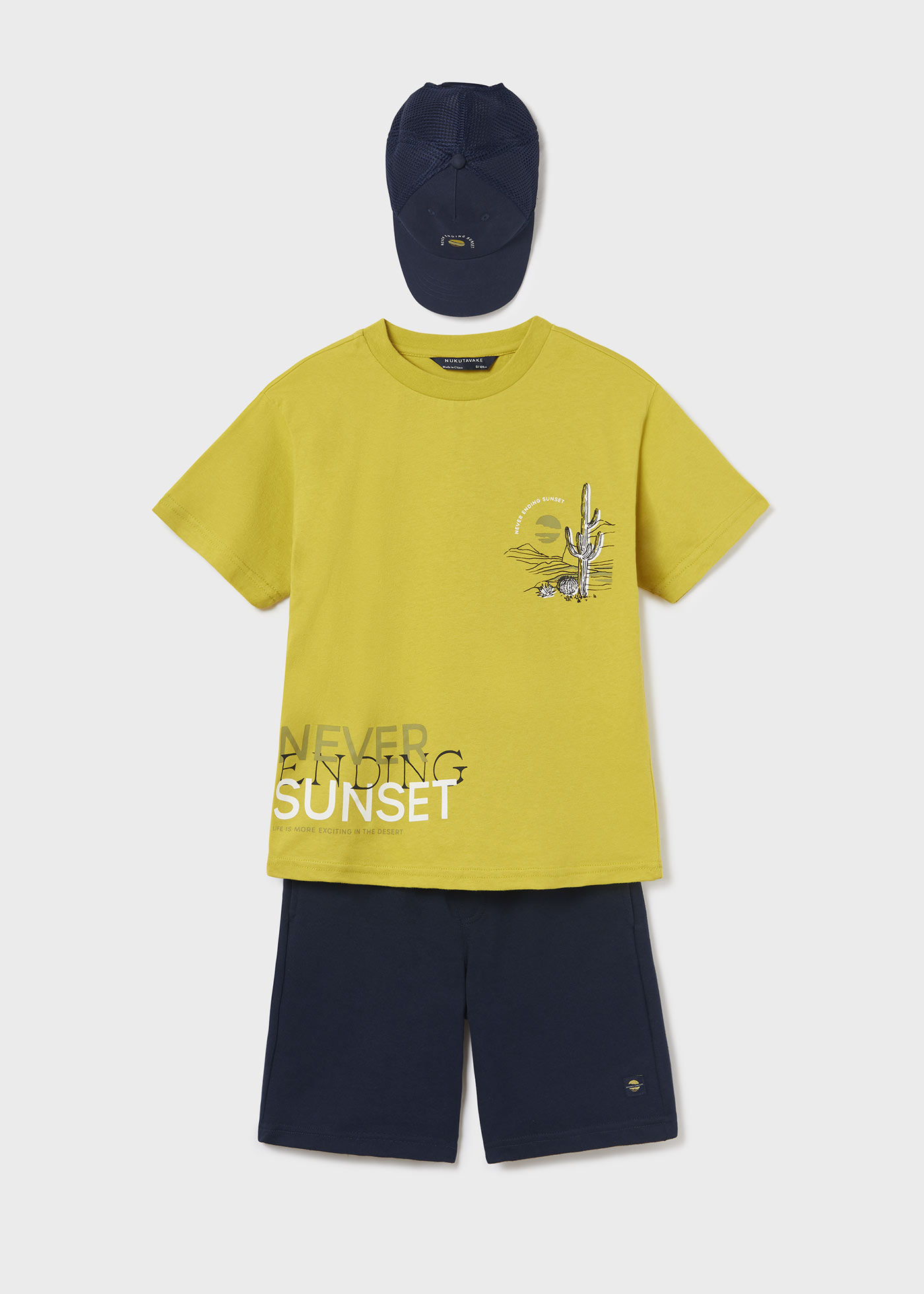 Conjunto de algodão de 3 peças para meninos