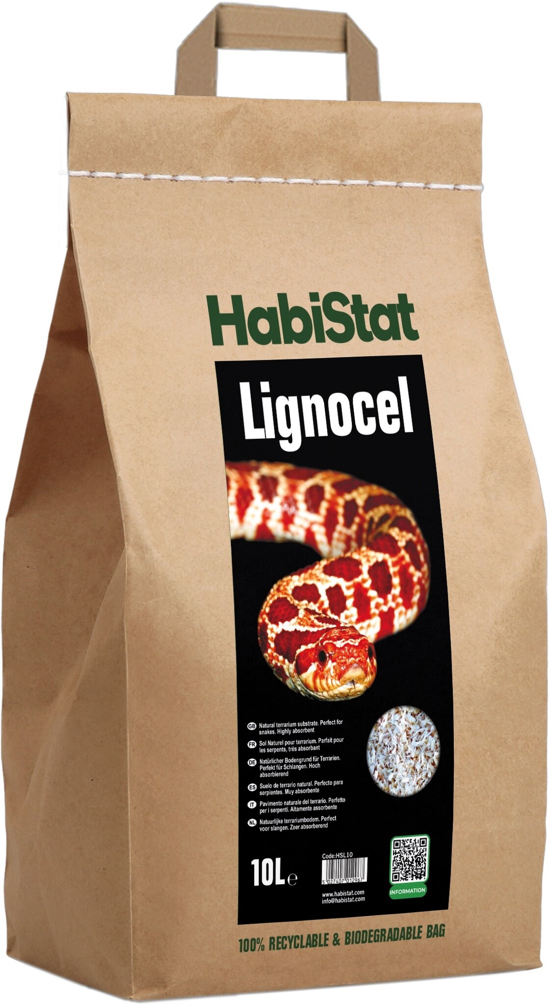 Habistat Terrarium Substraat Lignocel 10L