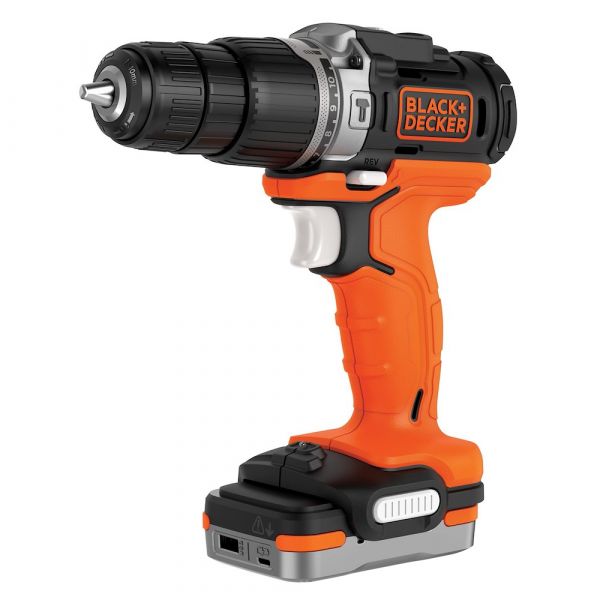 Black Decker Berbequim com Percussão 12V BDCHD12S1-XJ